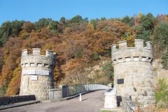 Castellated piers on Telford's Bridge