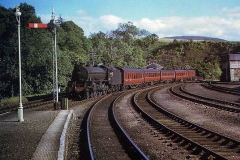 An ex-LNER B1 arrives at Craigellachie